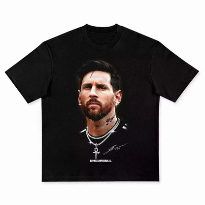 Men's T-shirt Cristiano Ronaldo fútbol superestrella Super moda impresa camiseta hombres desgastado algodón  Men's T-shirt