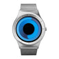 SINOBI Black Sports Quartz Watch Unisex Stainless Steel Band Water-Resistant Shockproof Fashion Casual Wristwatch