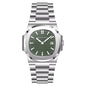Specht & Söhne Classic 5711 Ultra Thin Men's Watch Green Sapphire Crystal 50M Water Resistant Stainless Steel Quartz Wristwatch
