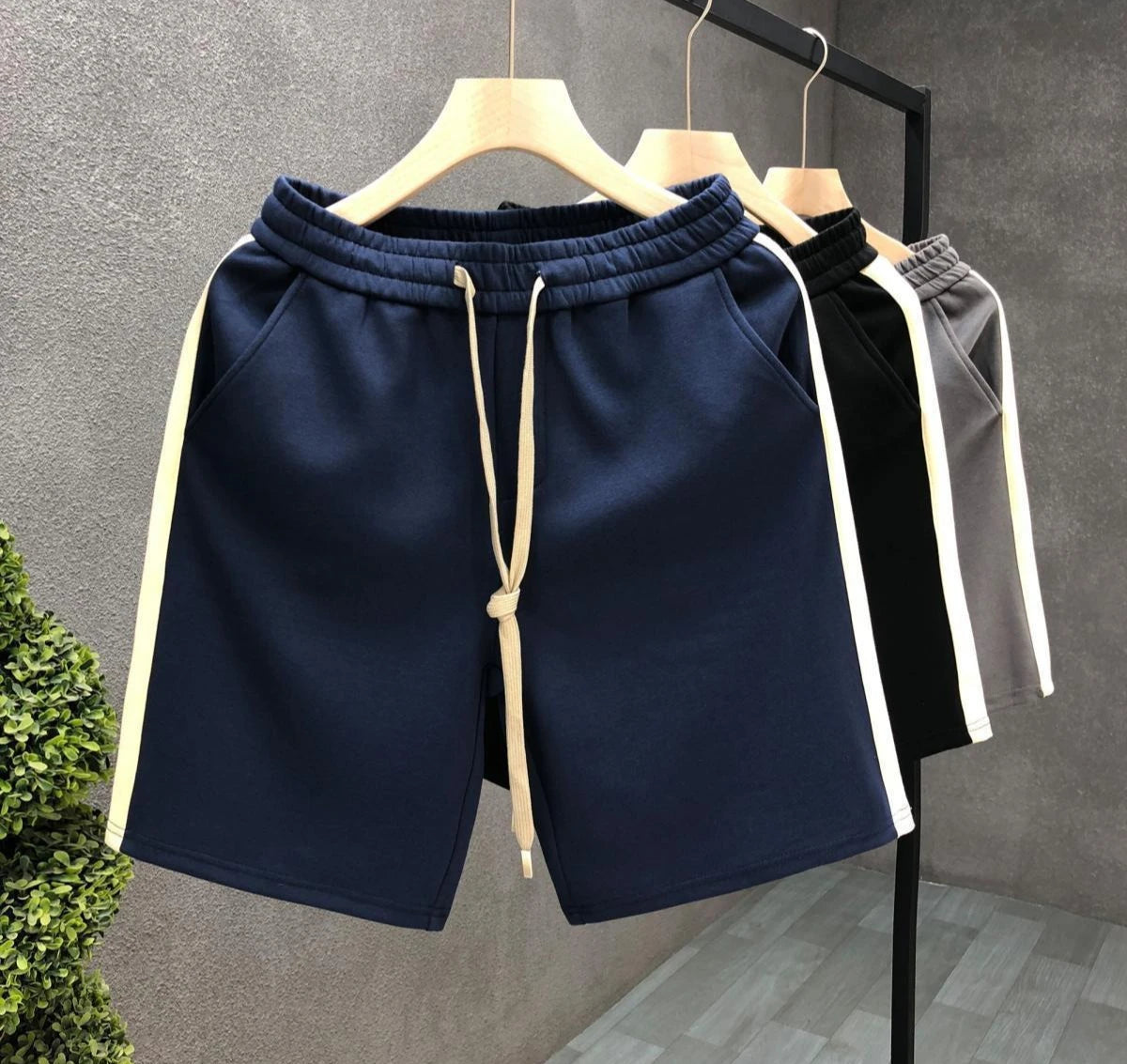 Men's Shorts Loose Drawstring Black Male Short Pants Essential Xl Dry Fit 3 Quarter Small Size Thin Stylish Y2k Personalizate