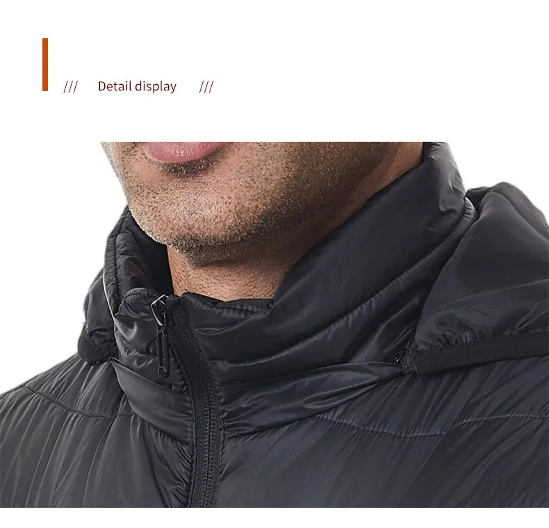 Heated Jacket Thick Warm Heated Jacket 4 Control Zone 27 Men Women Winter Outdoor Ski Hiking Coat (Not Included The Power Bank)