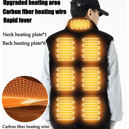 Heating Area Vest Men Women Winter