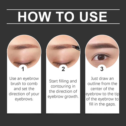 EELHOE 4 Forks Waterproof Eyebrow Pencil Long Lasting