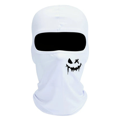 3pcs/2pcs/1pc Smiling Face Print Ski Mask Balaclava Face Mask for Men Women UV Protection Windproof Scarf for Snowboard