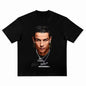 Men's T-shirt Cristiano Ronaldo fútbol superestrella Super moda impresa camiseta hombres desgastado algodón  Men's T-shirt