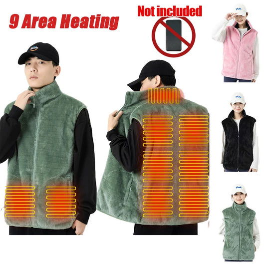 Heating Area Vest Men Women Winter