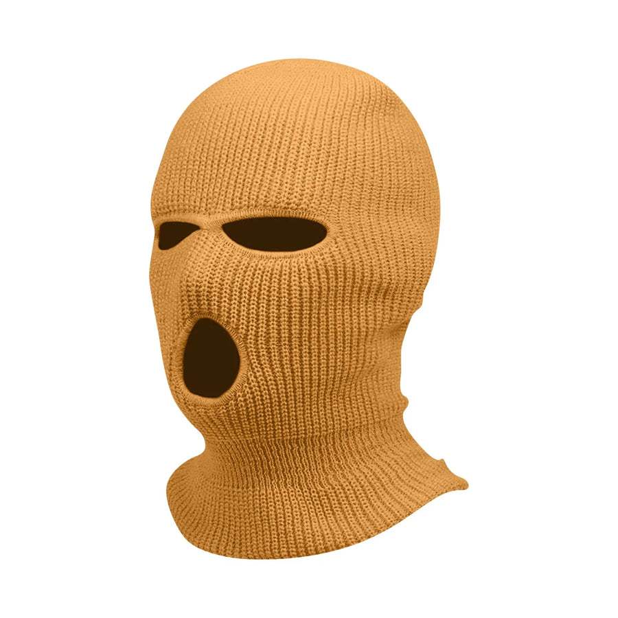 Motorcycle Windproof Full Face Knit Hats Custom SkiMask Men Warm Wool