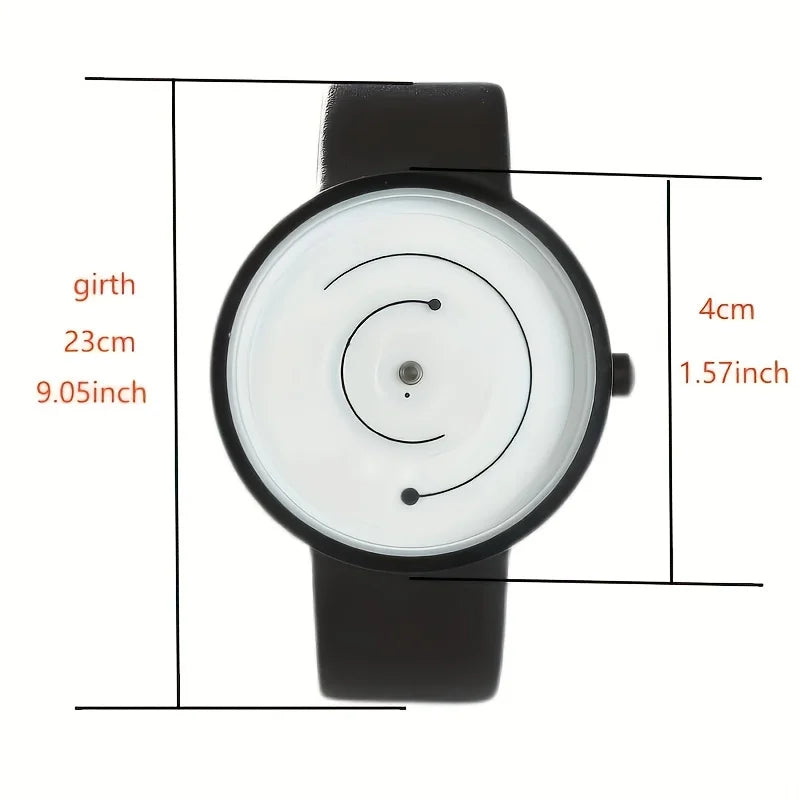 Concept Pointless Creative Wormhole Academy Style Couple Student Versatile Watch Black Technology Trend Personality