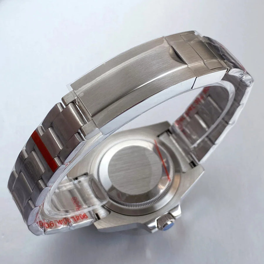 39mm Tandorio 200M Diving NH34 GMT Sapphire Glass Black Dial Luminous Mechanical Watch Men Steel Bracelet Business Dress Clock