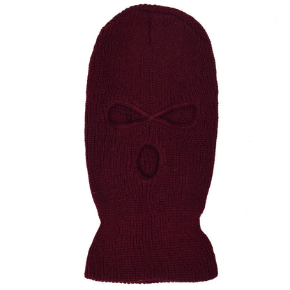 Motorcycle Windproof Full Face Knit Hats Custom SkiMask Men Warm Wool