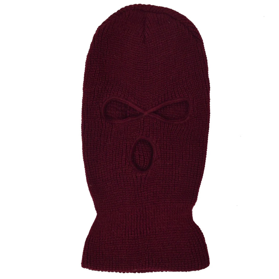 Motorcycle Windproof Full Face Knit Hats Custom SkiMask Men Warm Wool