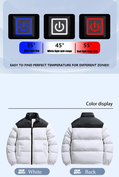 Waterproof Thickened Heated Coat Winter