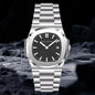 Specht & Söhne Classic 5711 Ultra Thin Men's Watch Green Sapphire Crystal 50M Water Resistant Stainless Steel Quartz Wristwatch