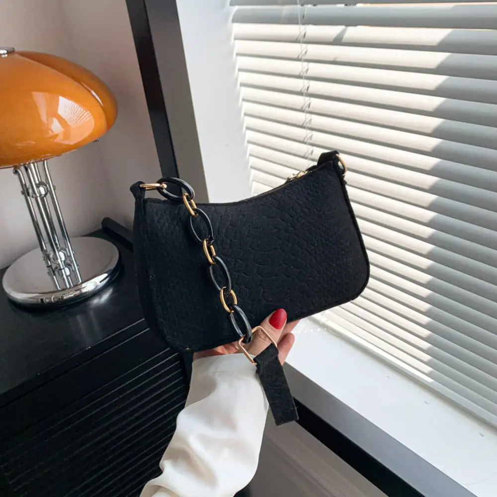 Y2k Vintage Women Underarm Bag Korean Casual Cute White Shoulder Bag Ladies Slings