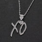 Iced Out Letter Savage Pendant Shiny Bing Cubic Zirconia Hip Hop Necklace Men\\\'s Cool Rock Rap Trend Jewelry