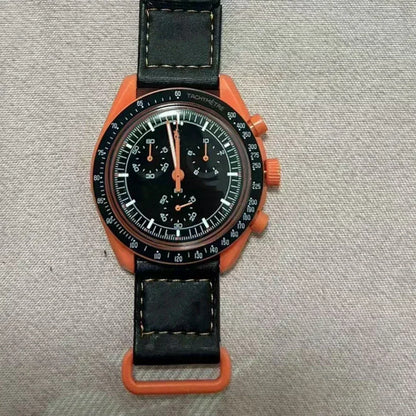 2025 Newest High Quality Wantch Men's and Women's Moon Mercury Quartz Chronograph Watch Celestial Galaxy Dial 6-Hand Hot Sale