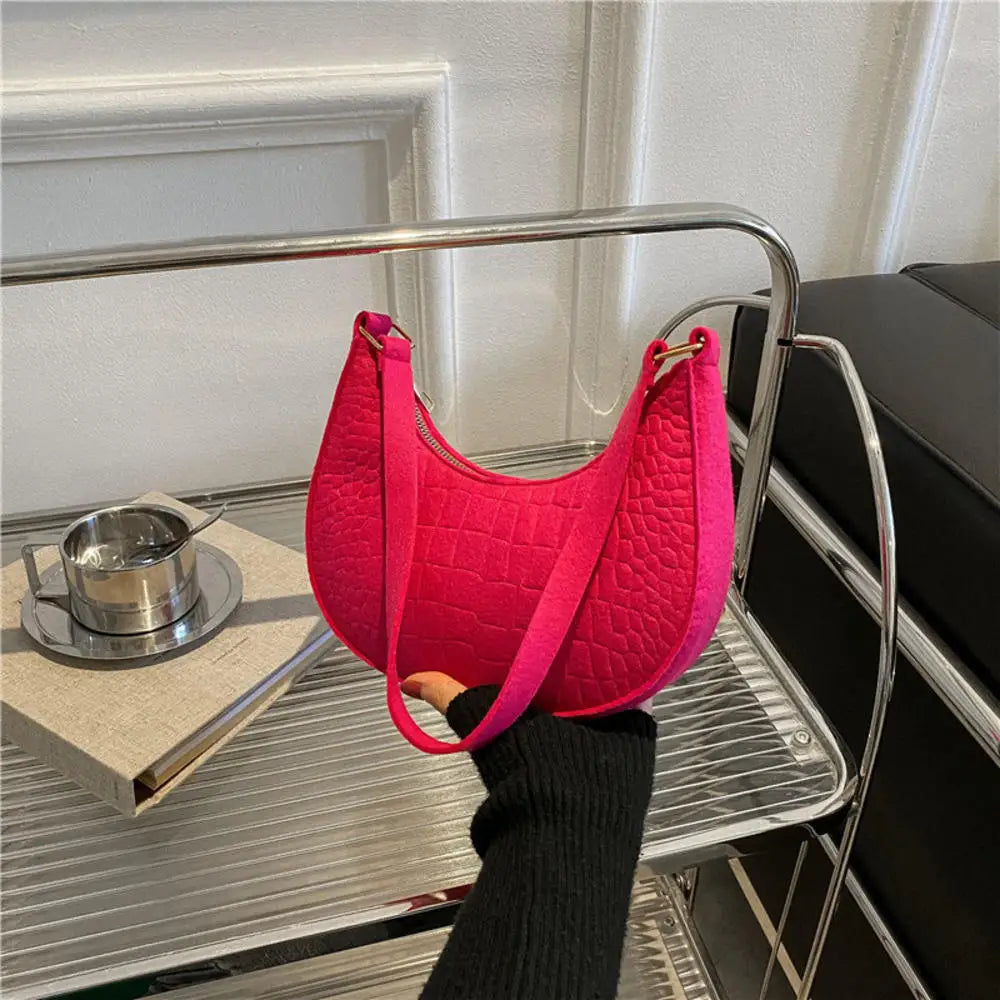 Y2k Vintage Women Underarm Bag Korean Casual Cute White Shoulder Bag Ladies Slings