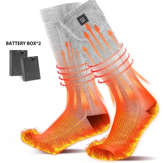 Heating Socks with Battery Box Rechargeable Anti-Cold Men