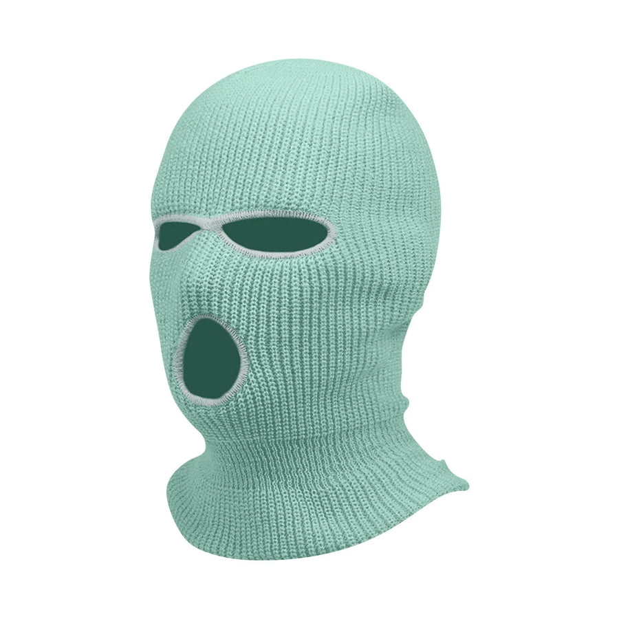 Motorcycle Windproof Full Face Knit Hats Custom SkiMask Men Warm Wool