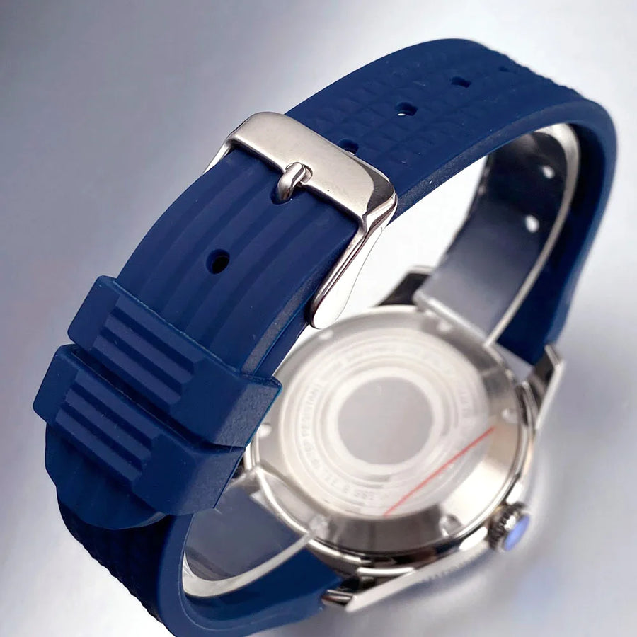Tandorio 40mm Blue NH34 GMT Mechanical Automatic Diver Men Watch 20ATM Waterproof Lume Dial Domed Sapphire Screw Crown Reloj New
