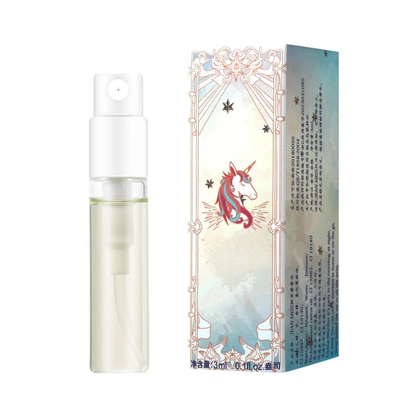 3ml JEAN MISS Pheromone Perfume Eau De Toilette for Women Men Atomizer Art Printed Packaging Lady Sample Long Lasting Perfume