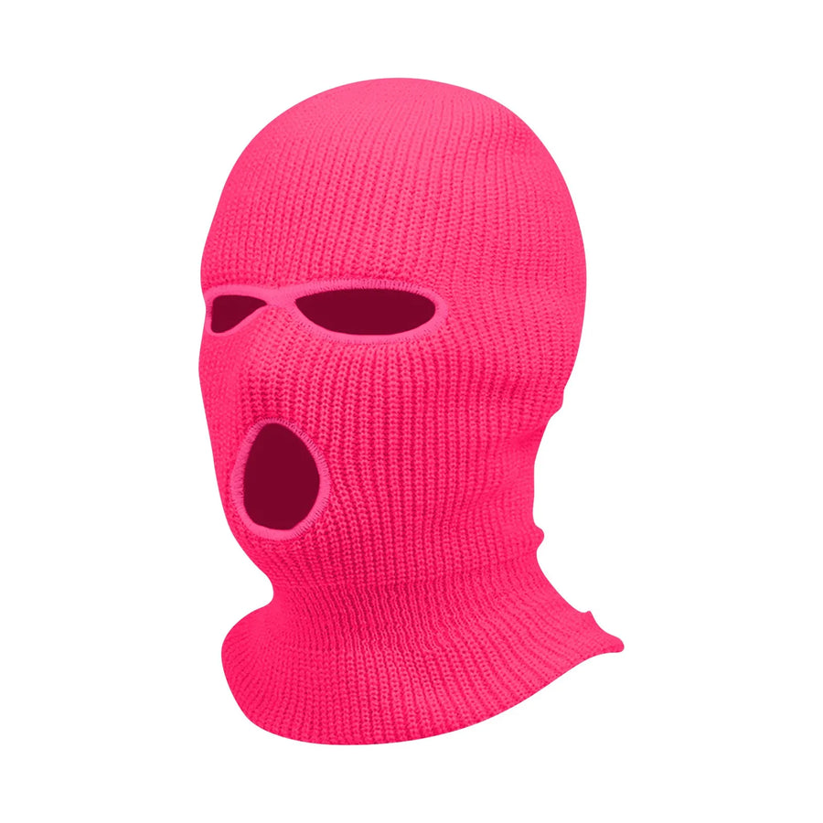 Motorcycle Windproof Full Face Knit Hats Custom SkiMask Men Warm Wool