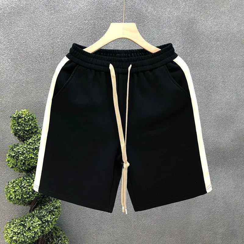 Men's Shorts Loose Drawstring Black Male Short Pants Essential Xl Dry Fit 3 Quarter Small Size Thin Stylish Y2k Personalizate