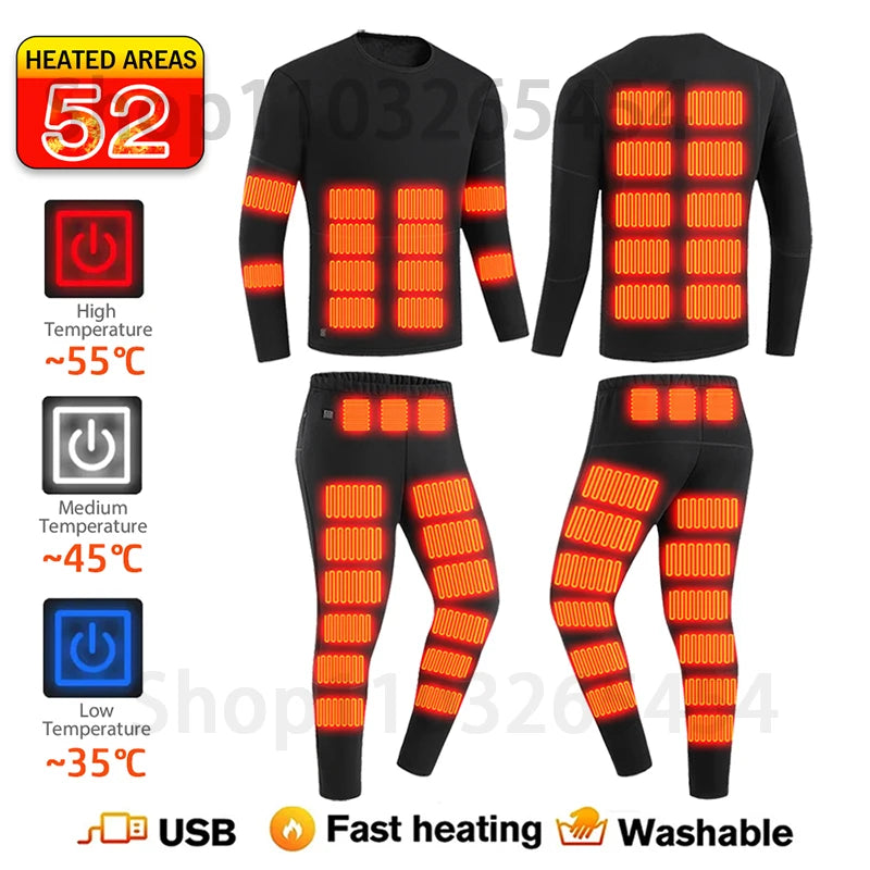New 52 Areas Heated Underwear Winter
