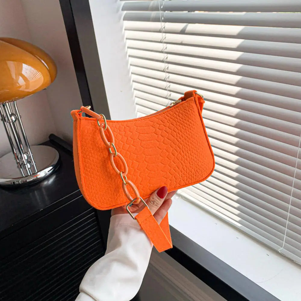 Y2k Vintage Women Underarm Bag Korean Casual Cute White Shoulder Bag Ladies Slings