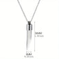Glass Perfume Vial Pendant Wishing Bottle Clear Charm Glass Bottle Necklace Jewelry Gifts Glass Bottle Necklace TransparentGlass