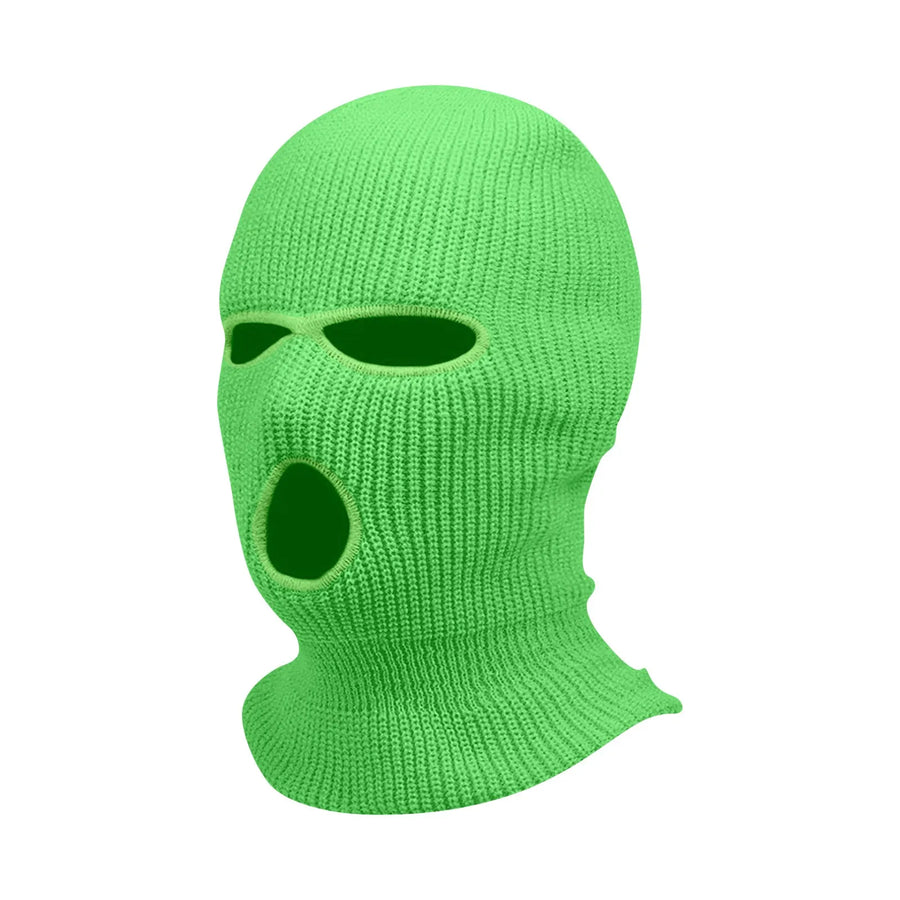 Motorcycle Windproof Full Face Knit Hats Custom SkiMask Men Warm Wool