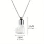 Glass Perfume Vial Pendant Wishing Bottle Clear Charm Glass Bottle Necklace Jewelry Gifts Glass Bottle Necklace TransparentGlass