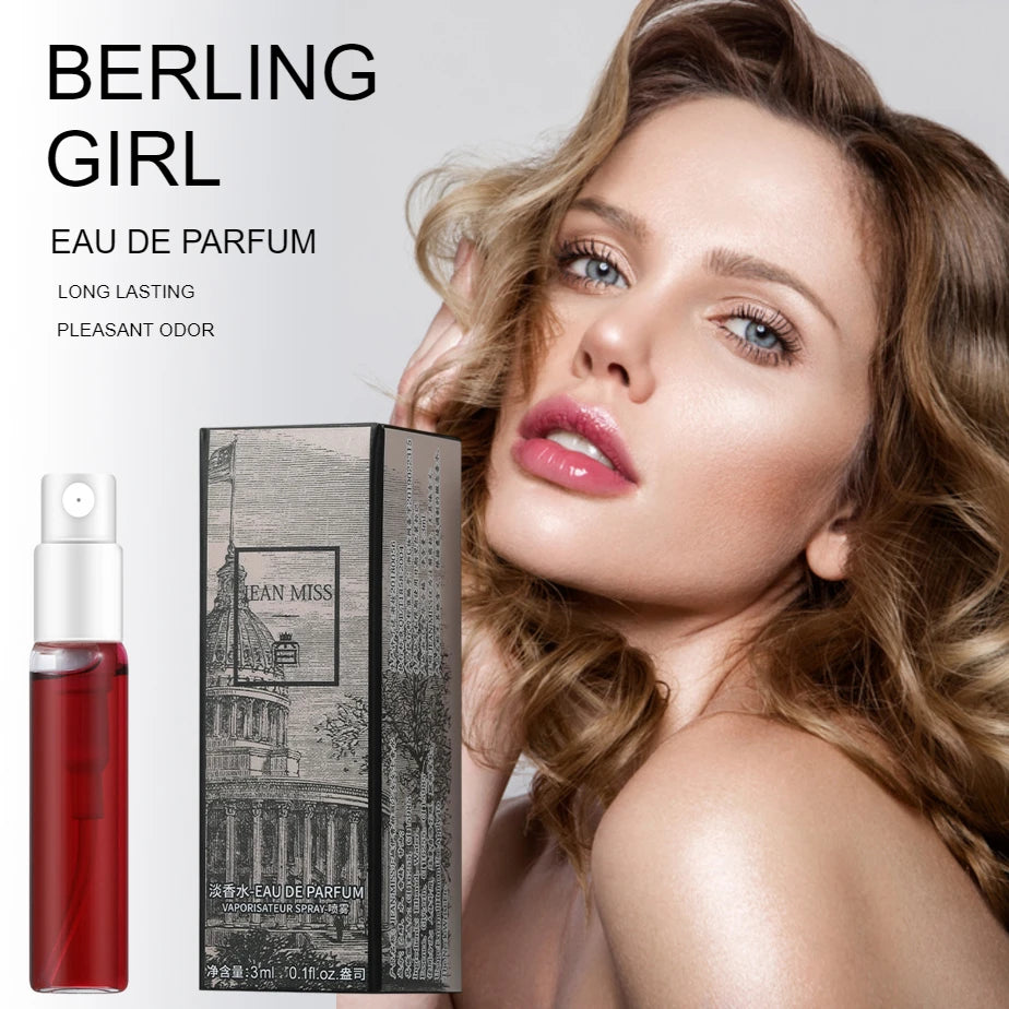 3ml JEAN MISS Pheromone Perfume Eau De Toilette for Women Men Atomizer Art Printed Packaging Lady Sample Long Lasting Perfume
