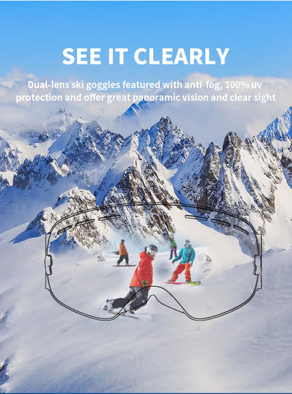 Glasses Skiing Mask Snowboard Men Women Snow Goggles