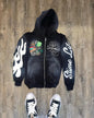 Harajuku Trend Brand Casual Loose Oversized Zipper Hoodie Men