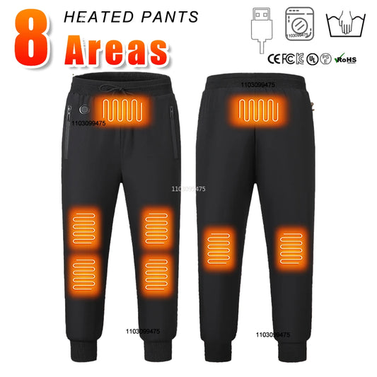 8 Areas Self Heated Pants Winter