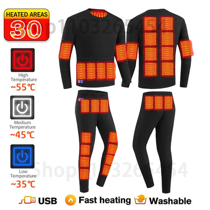 New 52 Areas Heated Underwear Winter