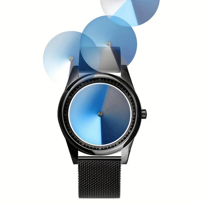 Men's Special Edition Quartz Watch Unique Creative Design Stainless Steel Band Christmas New Year Gift Fashion & Casual