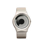 Men's Circular Quartz Wristwatch Water Resistant Stainless Steel Band No Pointer Fashion & Casual Dial Hardlex 3ATM