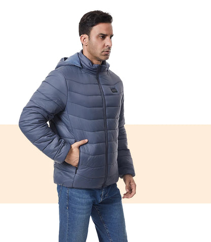 Heated Jacket Thick Warm Heated Jacket 4 Control Zone 27 Men Women Winter Outdoor Ski Hiking Coat (Not Included The Power Bank)