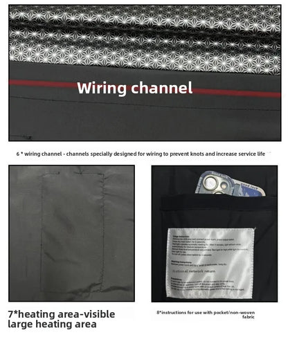 Men's Winter Smart USB Constant Temperature Graphene Fleece Warmth Coat