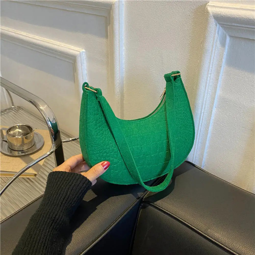 Y2k Vintage Women Underarm Bag Korean Casual Cute White Shoulder Bag Ladies Slings