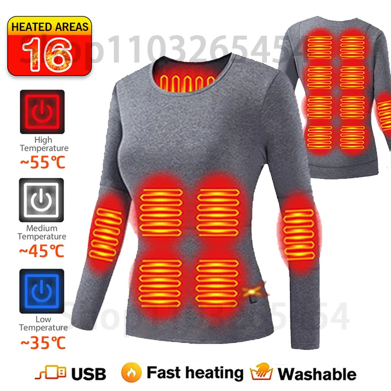 New 52 Areas Heated Underwear Winter
