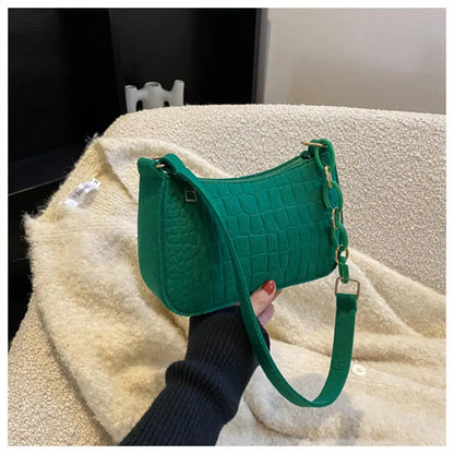 Y2k Vintage Women Underarm Bag Korean Casual Cute White Shoulder Bag Ladies Slings