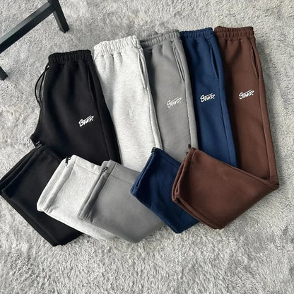 Autumn and Winter Street Casual Loose High-waisted Sweatpants Men