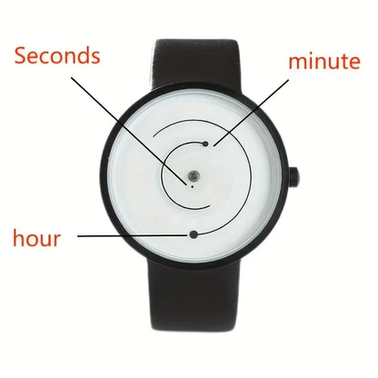 Concept Pointless Creative Wormhole Academy Style Couple Student Versatile Watch Black Technology Trend Personality