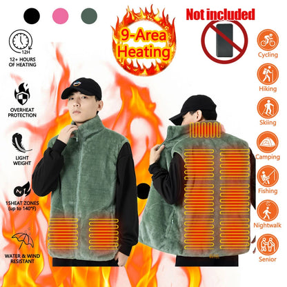 Heating Area Vest Men Women Winter