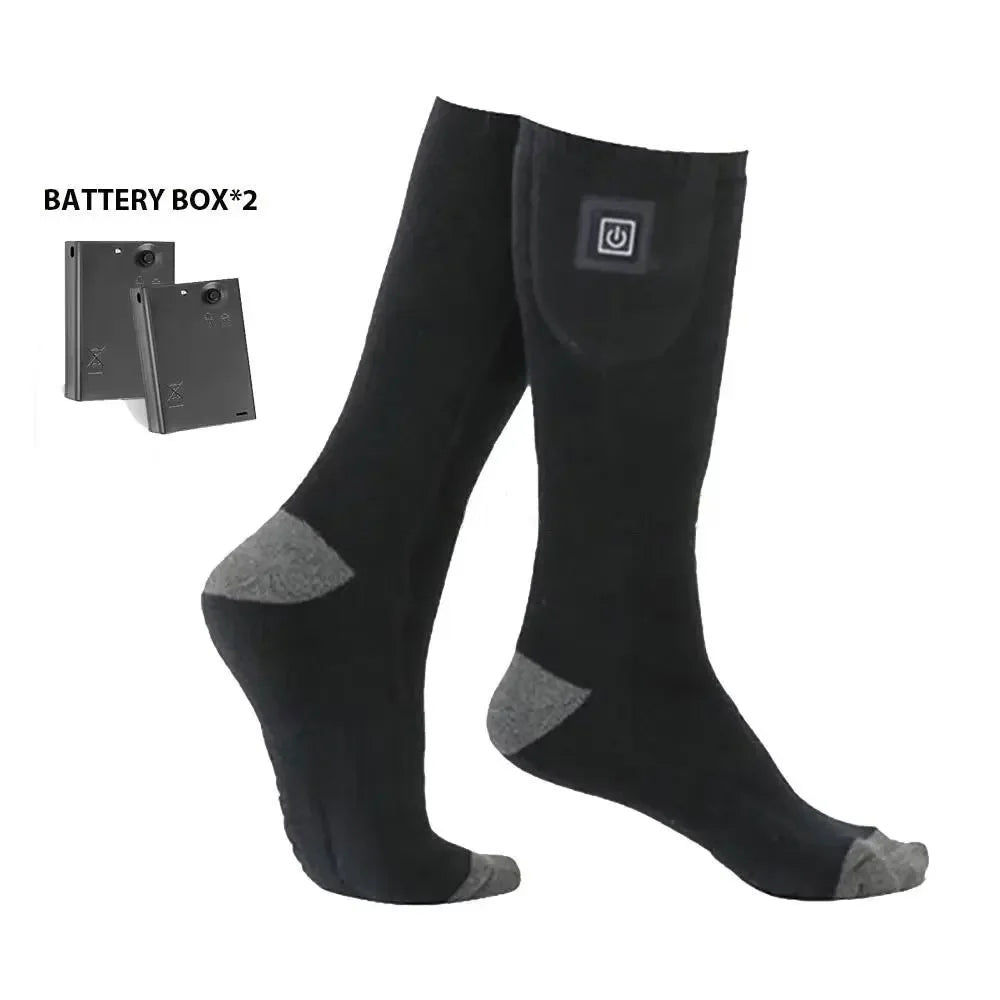 Heating Socks with Battery Box Rechargeable Anti-Cold Men
