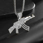Iced Out Letter Savage Pendant Shiny Bing Cubic Zirconia Hip Hop Necklace Men\\\'s Cool Rock Rap Trend Jewelry