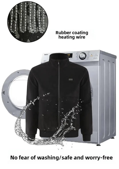 Men's Winter Smart USB Constant Temperature Graphene Fleece Warmth Coat